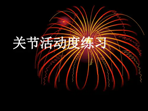 关节活动度练习(rom练习)