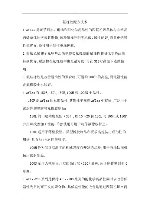氟橡胶配方技术