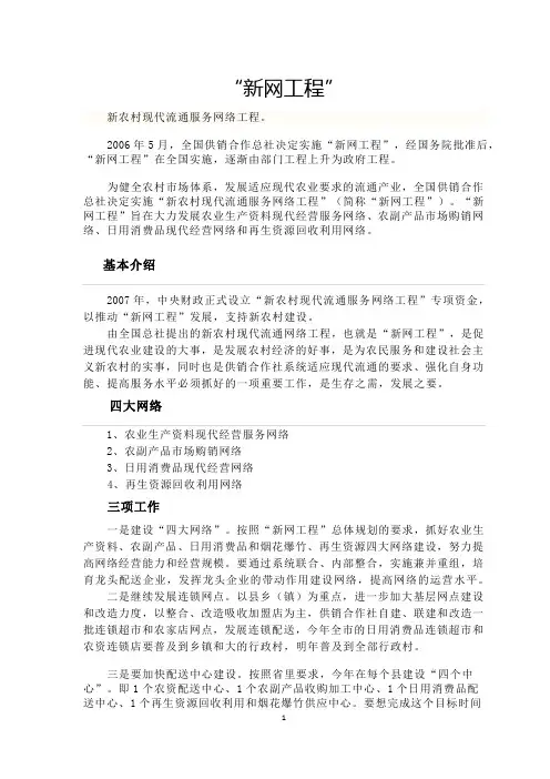 新网工程