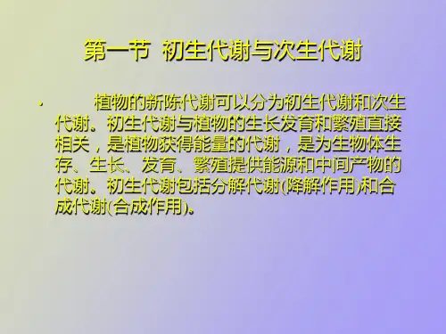 植物次生代谢