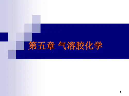大学《大气环境化学》课件：第五章 气溶胶化学