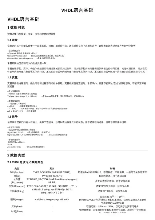 VHDL语言基础
