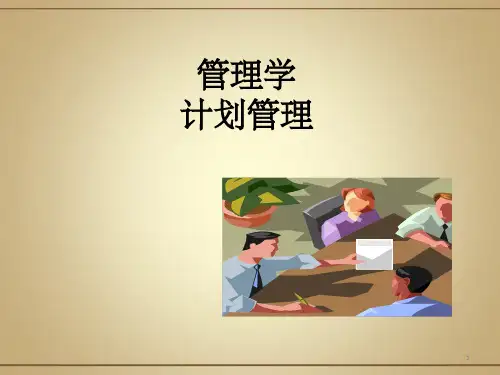 《管理学计划管理》PPT课件