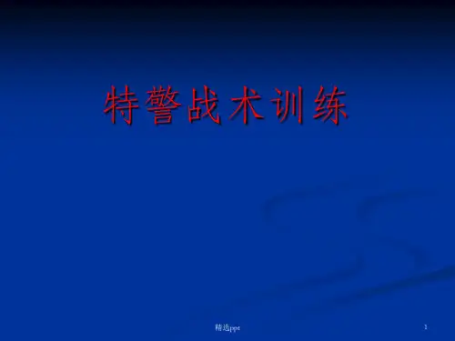 特警战术训练