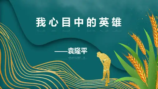 我心目中的英雄——袁隆平-课件(23张PPT)