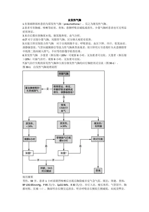 自发性气胸