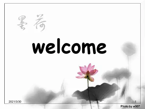 英文介绍中国书法 ppt课件