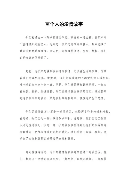 两个人的爱情故事