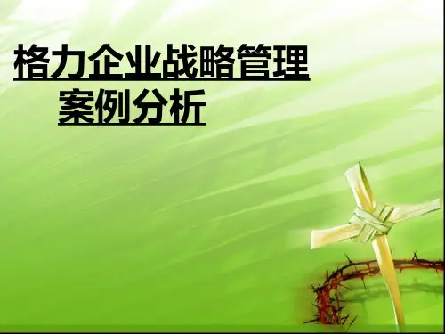 格力企业战略管理分析PPT课件02