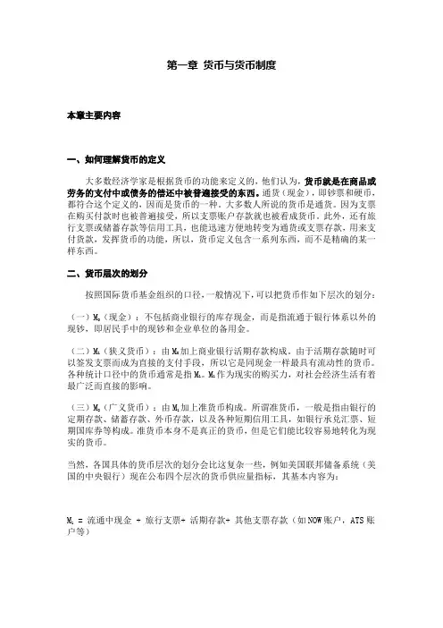 货币与货币制度