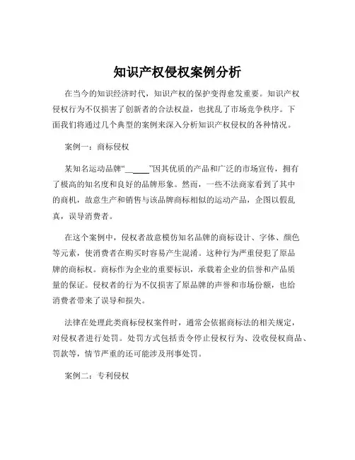 知识产权侵权案例分析