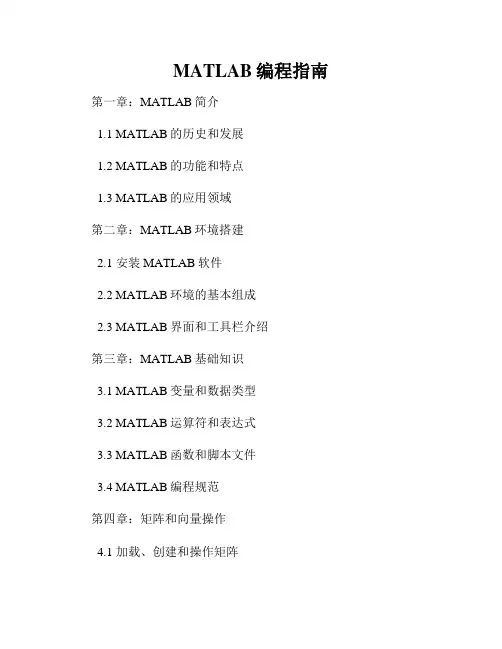 MATLAB编程指南