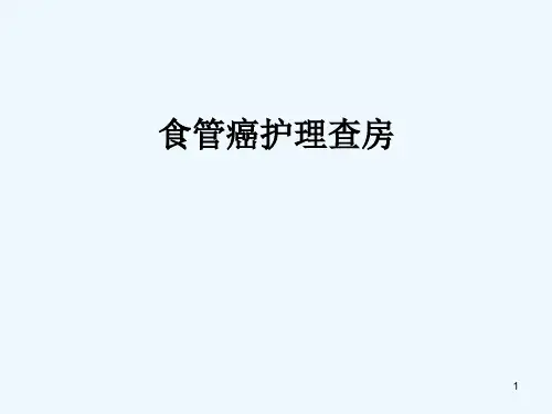 食管癌个案护理查房