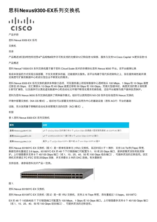 思科Nexus9300-EX系列交换机