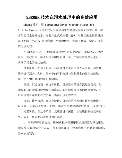 SBRMBR技术在污水处理中的高效应用