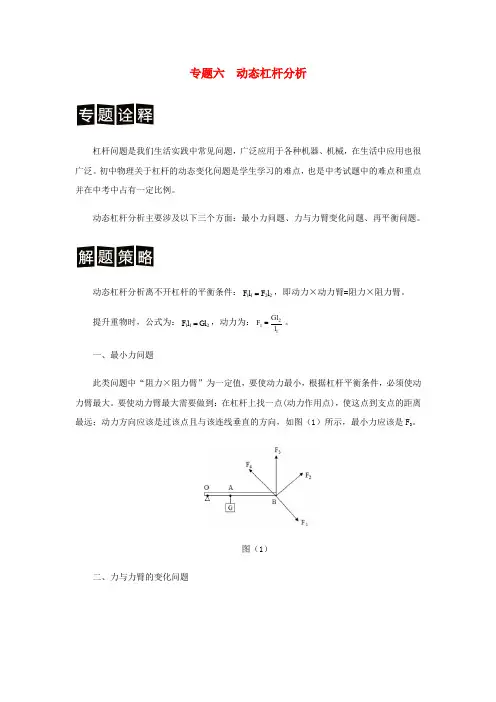 专题六动态杠杆分析