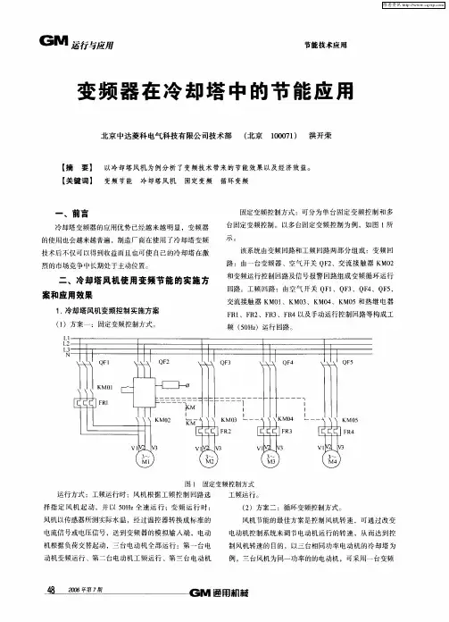 变频器在冷却塔中的节能应用