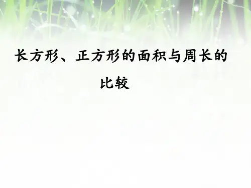 长方形和正方形的面积和周长的比较公开课课件