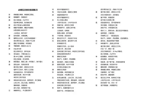 必修五文言文实词练习