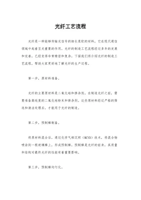 光纤工艺流程