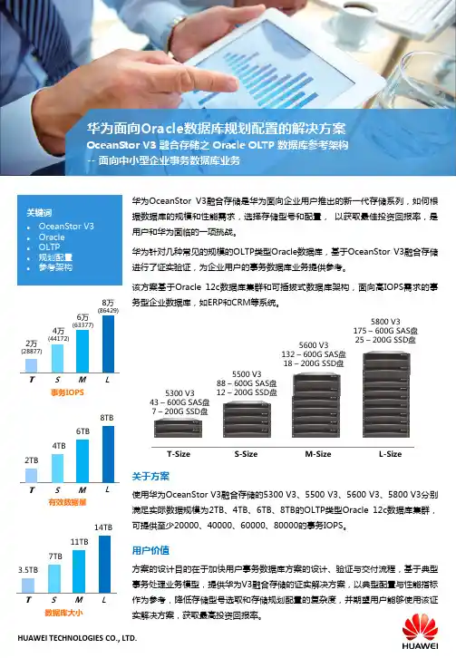 华为OceanStor V3融合存储之Oracle OLTP数据库参考架构