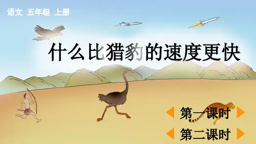 五年级语文上册优秀PPT课件7 什么比猎豹的速度更快