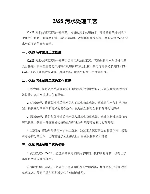 CASS污水处理工艺