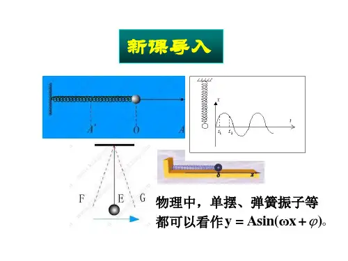 高中数学必修四1.5函数y=Asin(wx+φ)的图象上课课件