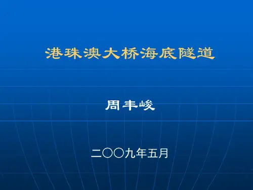 港珠澳海底隧道