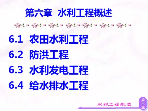 第六章 水利工程概述