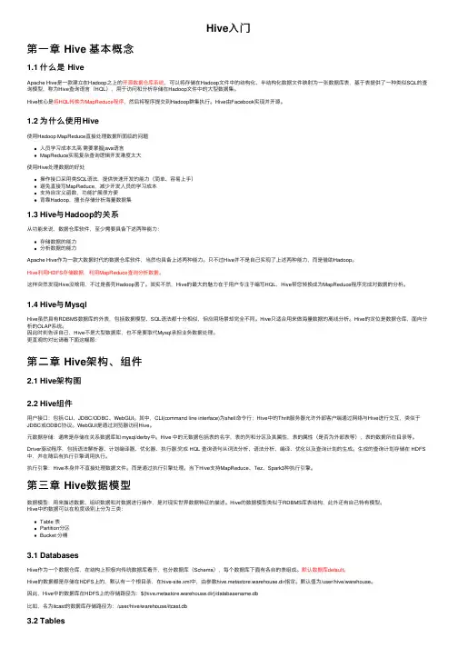 Hive入门