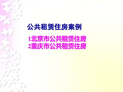 公共租赁住房案例