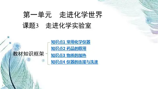 走进化学实验室     九年级化学人教版上册