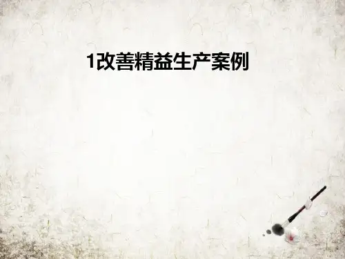 改善精益生产案例