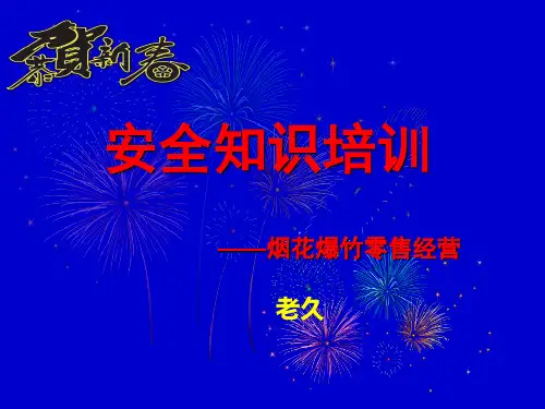 烟花爆竹零售经营安全培训