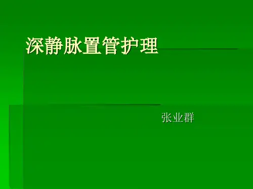 深静脉置管护理 PPT课件