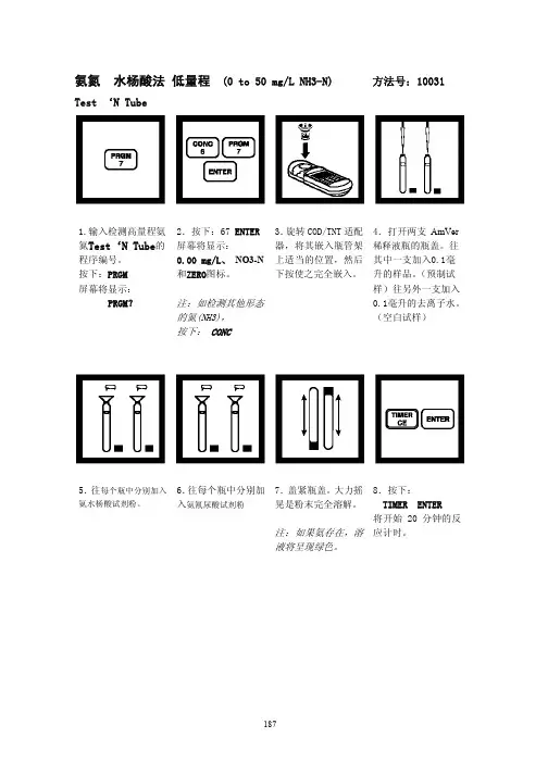 hach水质常规分析(COD、氨氮、SS、总磷、色度)