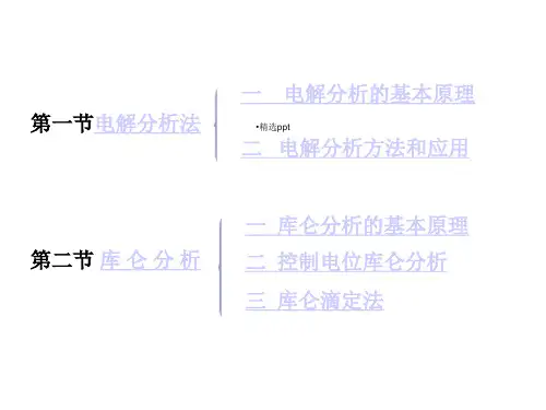 电解及库仑分析法课件.ppt