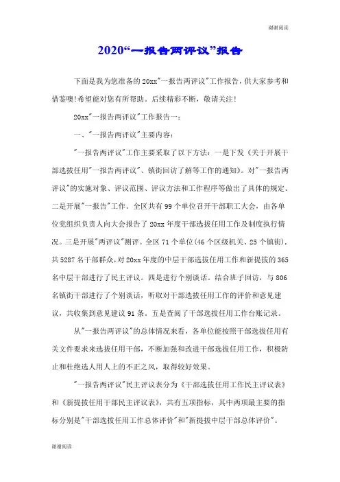 2020“一报告两评议”报告.doc