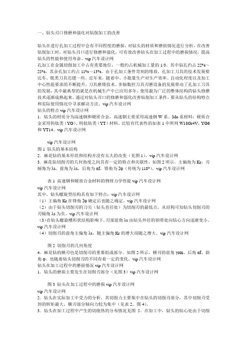 钻头知识大全