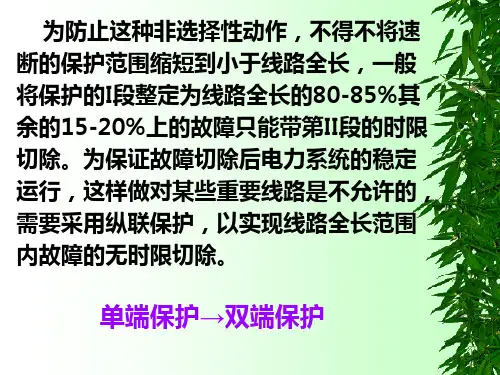 电力系统继电保护电子教案第四章输电线纵联保护