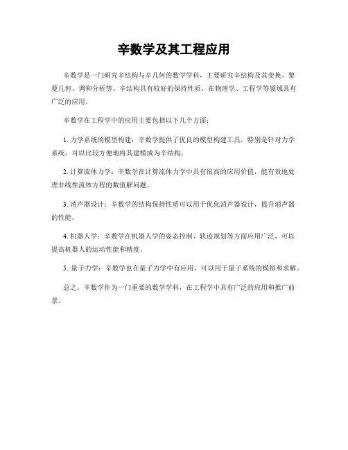 辛数学及其工程应用