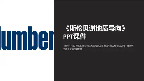 《斯伦贝谢地质导向》课件