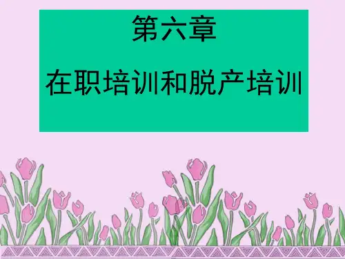 第六章 在职培训和脱产培训