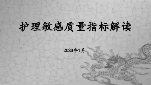 护理敏感质量指标解读PPT课件