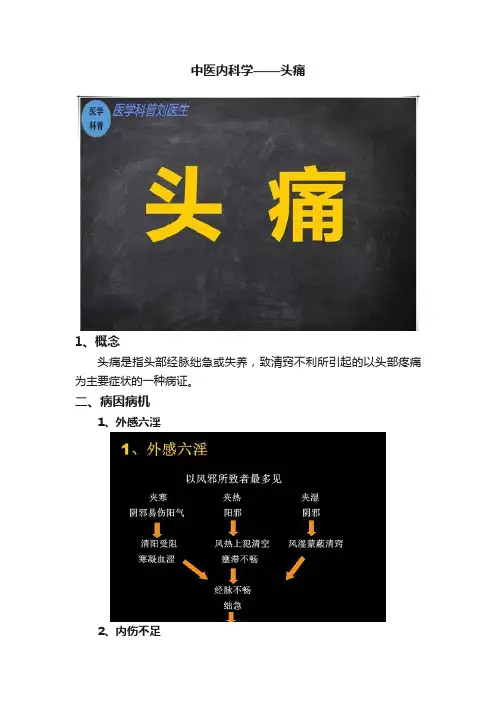 中医内科学——头痛