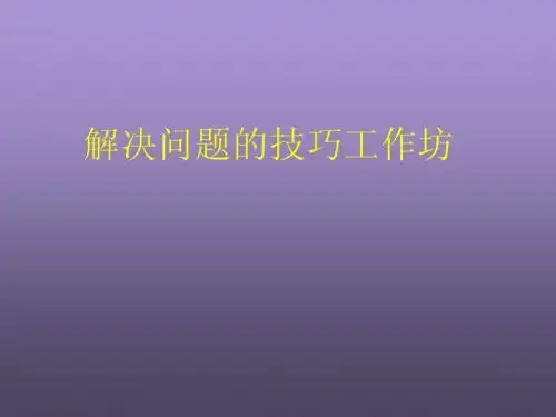 解决问题技巧(188页)