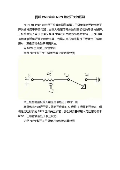 图解PNP和和NPN接近开关的区别