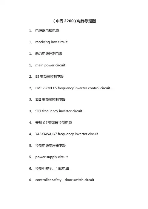 （中秀3200）电梯原理图