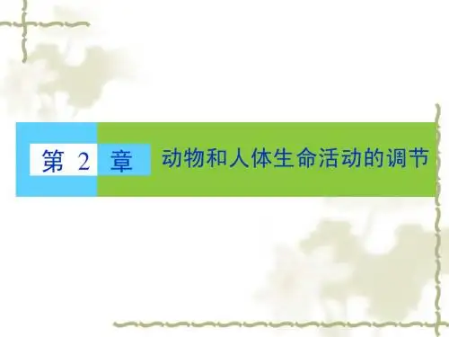 新人教版必修3高中生物第2章第1节通过神经系统的调节课件